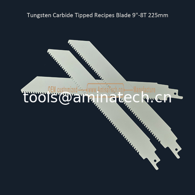 Lame de scie à pointe en carbure de tungstène pour recettes 9"-8T 225mm, pour la coupe de béton poreux, brique rouge, fibrociment, résine époxy fournisseur