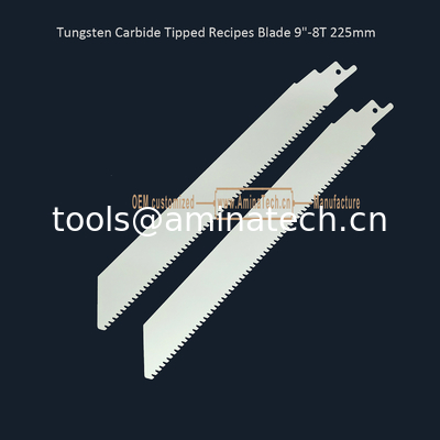 Lame de scie à pointe en carbure de tungstène pour recettes 9"-8T 225mm, pour la coupe de béton poreux, brique rouge, fibrociment, résine époxy fournisseur
