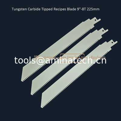 Lame de scie à pointe en carbure de tungstène pour recettes 9"-8T 225mm, pour la coupe de béton poreux, brique rouge, fibrociment, résine époxy fournisseur