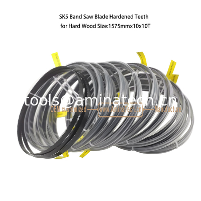 SK5 Lamelle de scie à bande Dentes durcies pour bois dur Taille:1575mmx10x10T fournisseur