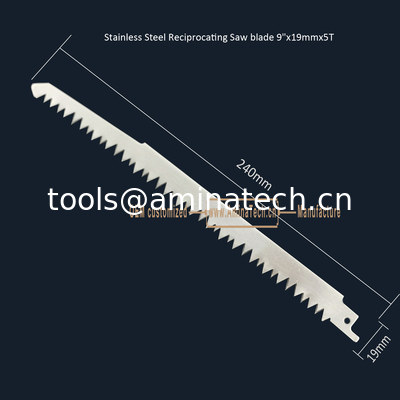 L'acier inoxydable à lame de scie de 9"x19mmx5T, coupe de bois, viande surgelée, os fournisseur