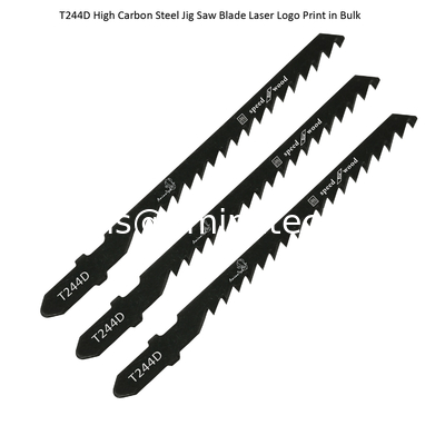 T244D Carbon Jig Saw Blade Logo laser imprimé en vrac: 100 mmx6.5x6T, coupe de bois, lame de scie réciproque, outils électriques fournisseur