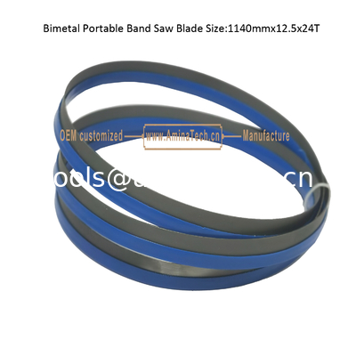 Bimetal Portable Band Saw Blade Size:1140mmx12.5x24T fournisseur