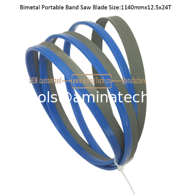 Bimetal Portable Band Saw Blade Size:1140mmx12.5x24T fournisseur
