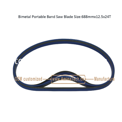 Bimétal à lame de scie à bande portable Taille:688mmx12.5x24T fournisseur