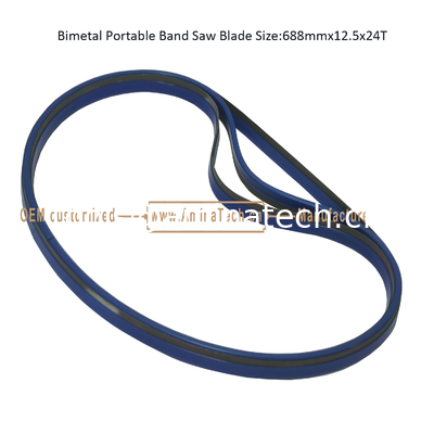 Bimétal à lame de scie à bande portable Taille:688mmx12.5x24T fournisseur