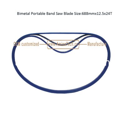 Bimétal à lame de scie à bande portable Taille:688mmx12.5x24T fournisseur