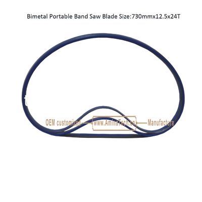 Lame de scie à ruban portable bimétallique Taille : 730mmx12.5x24T fournisseur