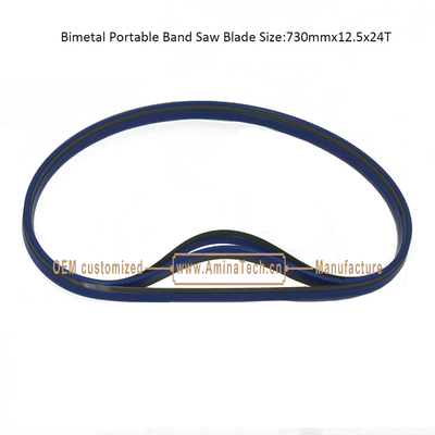 Lame de scie à ruban portable bimétallique Taille : 730mmx12.5x24T fournisseur