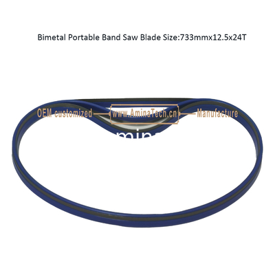 Lame de scie à ruban portable bimétallique Taille : 733mmx12.5x24T fournisseur