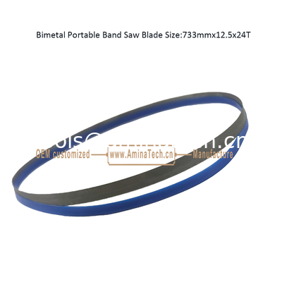 Lame de scie à ruban portable bimétallique Taille : 733mmx12.5x24T fournisseur