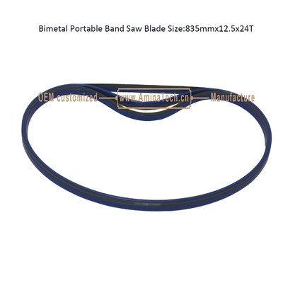 Lame de scie à ruban portable bimétallique Taille : 835mmx12.5x24T fournisseur