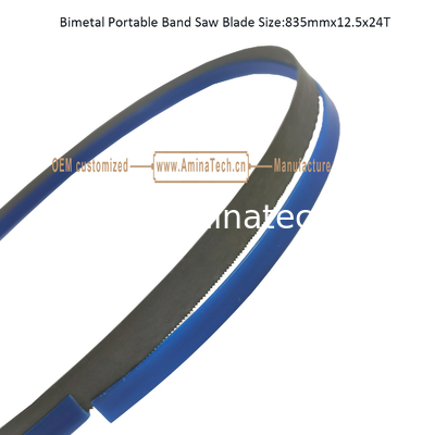 Lame de scie à ruban portable bimétallique Taille : 835mmx12.5x24T fournisseur