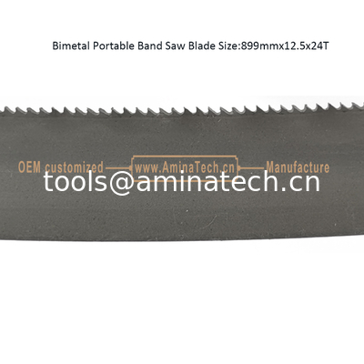 Bimétal à lame de scie à bande portative Taille:899mmx12.5x24T fournisseur