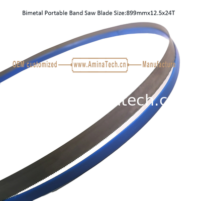 Bimétal à lame de scie à bande portative Taille:899mmx12.5x24T fournisseur