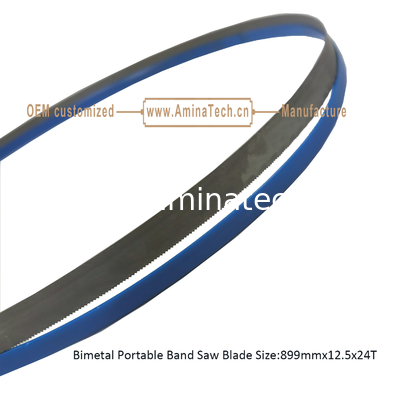 Bimétal à lame de scie à bande portative Taille:899mmx12.5x24T fournisseur
