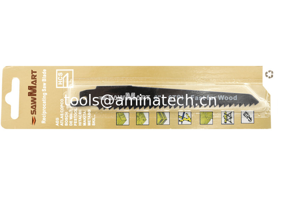 Lame de scie alternative W606B HCS 6 pouces 150mm pour matériaux bois, dents fraisées fournisseur