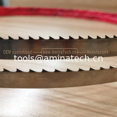 Lames de scie à ruban au carbone pour viande et os congelés Taille : 1650 mm x 16 mm x 4 D fournisseur