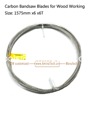 Lames de scie à ruban Aminatech Carbon pour le travail du bois Taille : 1575mmx6x6T fournisseur