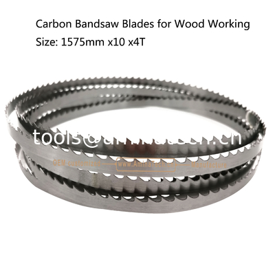 Carbon Band Saw Blades for Wood Working  Size: 1575mm x10 x4T fournisseur