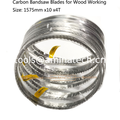 Carbon Band Saw Blades for Wood Working  Size: 1575mm x10 x4T fournisseur