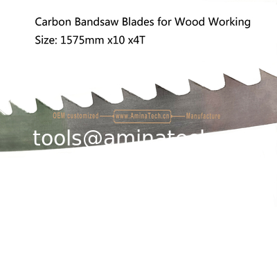 Carbon Band Saw Blades for Wood Working  Size: 1575mm x10 x4T fournisseur