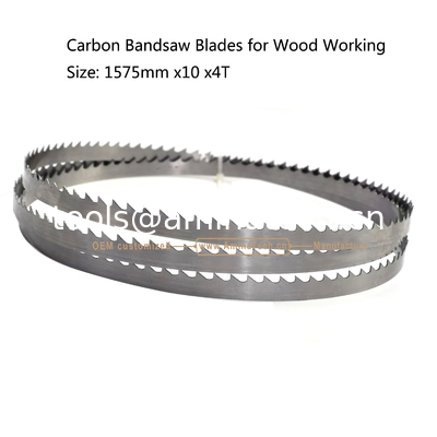 Carbon Band Saw Blades for Wood Working  Size: 1575mm x10 x4T fournisseur