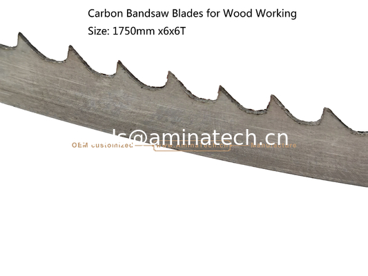 Lames de scie à ruban Aminatech Carbon pour le travail du bois Taille : 1750mmx6x6T fournisseur