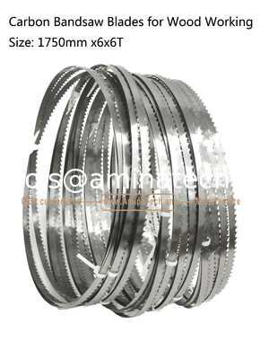 Lames de scie à ruban Aminatech Carbon pour le travail du bois Taille : 1750mmx6x6T fournisseur