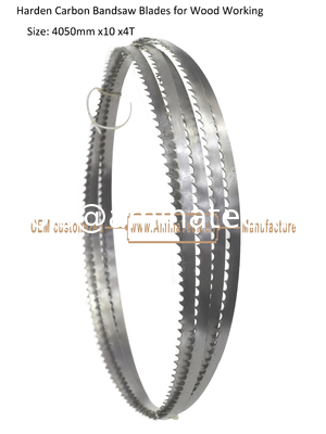 Lames de scie à ruban Aminatech Harden Carbon pour le travail du bois Taille : 4050mm x 10 x 4T fournisseur