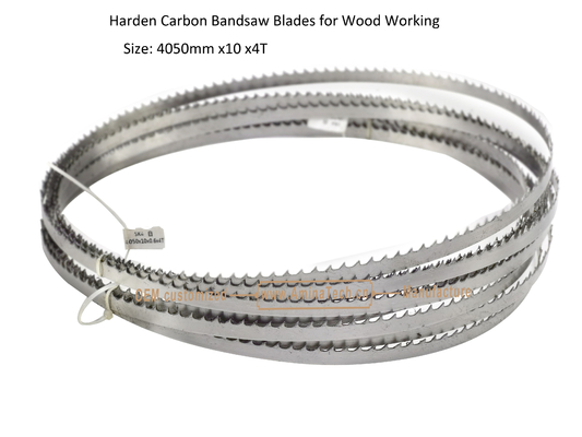 Lames de scie à ruban Aminatech Harden Carbon pour le travail du bois Taille : 4050mm x 10 x 4T fournisseur