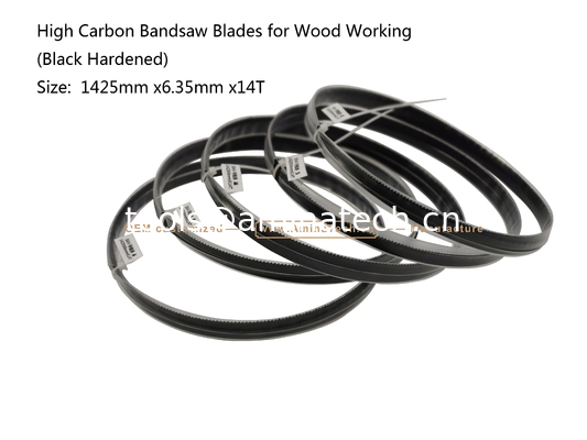 Aminatech High Carbon Bandsaw Blades for Wood Working (Black Hardened) Size:  1400/1425mm X6 X14T fournisseur