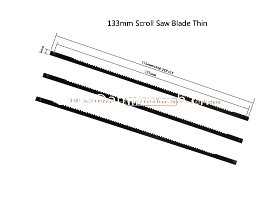 133mm Scroll Saw Blade Thin, Power Cut for Carton Moulder ,Parts of power machine to cut Wood plyer or Carton fournisseur