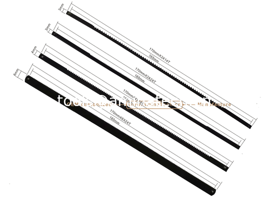 Lame de scie à chantourner 170mmX4x8TPI Coupe bois, plastique, métal de faible dureté fournisseur