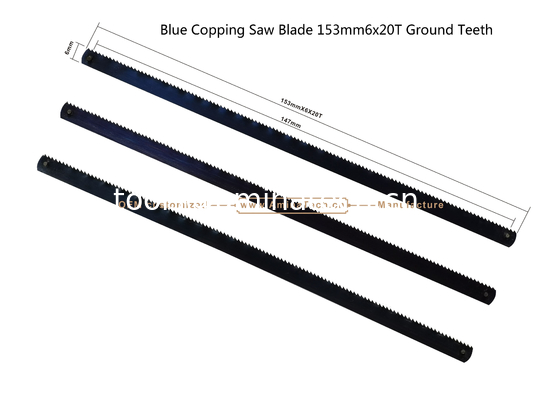 Blade de scie bleue 153mm6x20T Dents broyés Couper du bois, du plastique, du métal de faible dureté fournisseur