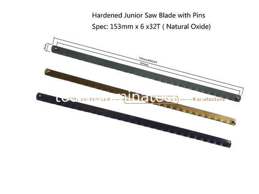 Hardened Junior Saw Blade with Pins Spec: 153mmx6x32T ( Natural Oxide) Cutting wood,Plastic,Low-hardness metal fournisseur