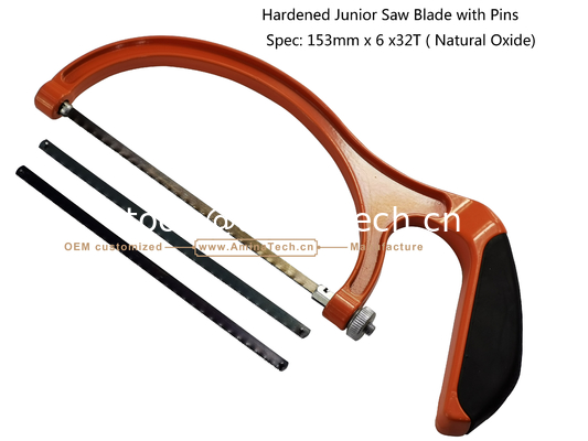 Hardened Junior Saw Blade with Pins Spec: 153mmx6x32T ( Natural Oxide) Cutting wood,Plastic,Low-hardness metal fournisseur