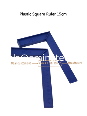 Ruler carré en plastique Aminatech de 15 cm Pour les étudiants de premier cycle et les amateurs de bricolage. fournisseur