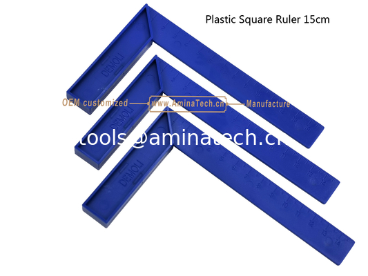 Ruler carré en plastique Aminatech de 15 cm Pour les étudiants de premier cycle et les amateurs de bricolage. fournisseur