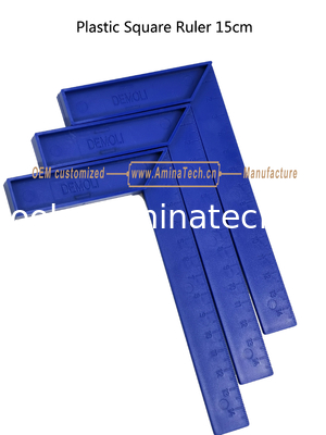 Ruler carré en plastique Aminatech de 15 cm Pour les étudiants de premier cycle et les amateurs de bricolage. fournisseur