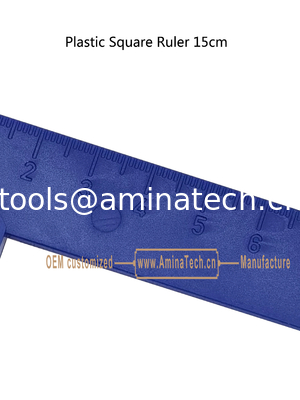 Ruler carré en plastique Aminatech de 15 cm Pour les étudiants de premier cycle et les amateurs de bricolage. fournisseur