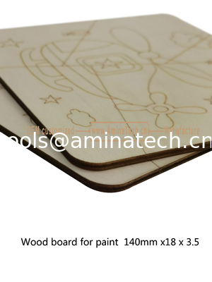 Aminatech  Wood board for paint  140mm x18x3.5 The one-side drawing design Elm board fournisseur