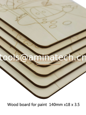 Aminatech  Wood board for paint  140mm x18x3.5 The one-side drawing design Elm board fournisseur