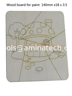 Aminatech  Wood board for paint  140mm x18x3.5 The one-side drawing design Elm board fournisseur