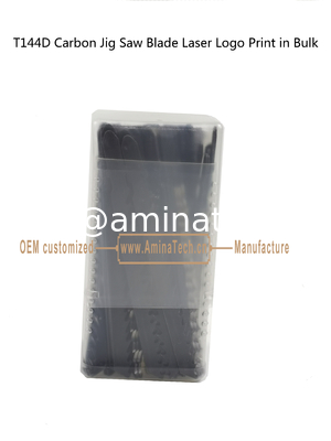 Lame de scie sauteuse au carbone T144D avec impression laser du logo en vrac, dimensions : 100mmx8x6T, pour la coupe du bois, lame de scie alternative fournisseur