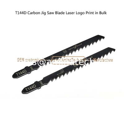 Lame de scie sauteuse au carbone T144D avec impression laser du logo en vrac, dimensions : 100mmx8x6T, pour la coupe du bois, lame de scie alternative fournisseur