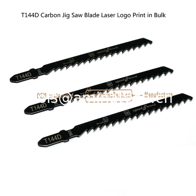Lame de scie sauteuse au carbone T144D avec impression laser du logo en vrac, dimensions : 100mmx8x6T, pour la coupe du bois, lame de scie alternative fournisseur