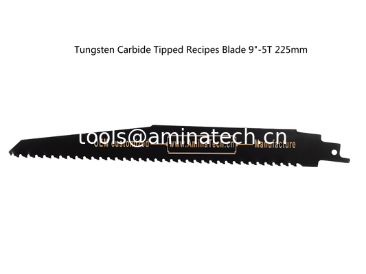 Tungsten Carbide Tipped Recipes Blade 9"-5T 225mm,Cutting Porous Concrete,Red Brick,Fiber Cement,Epoxy Resin fournisseur