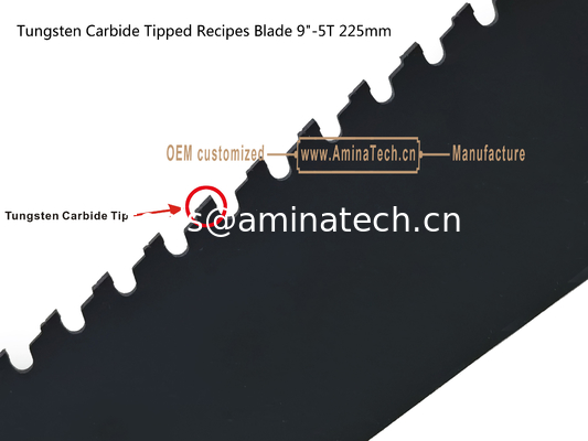 Tungsten Carbide Tipped Recipes Blade 9"-5T 225mm,Cutting Porous Concrete,Red Brick,Fiber Cement,Epoxy Resin fournisseur