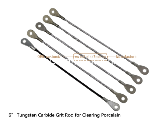 6"Tungstène carbure Grit Rod pour le nettoyage de la porcelaine, couper les carreaux fournisseur